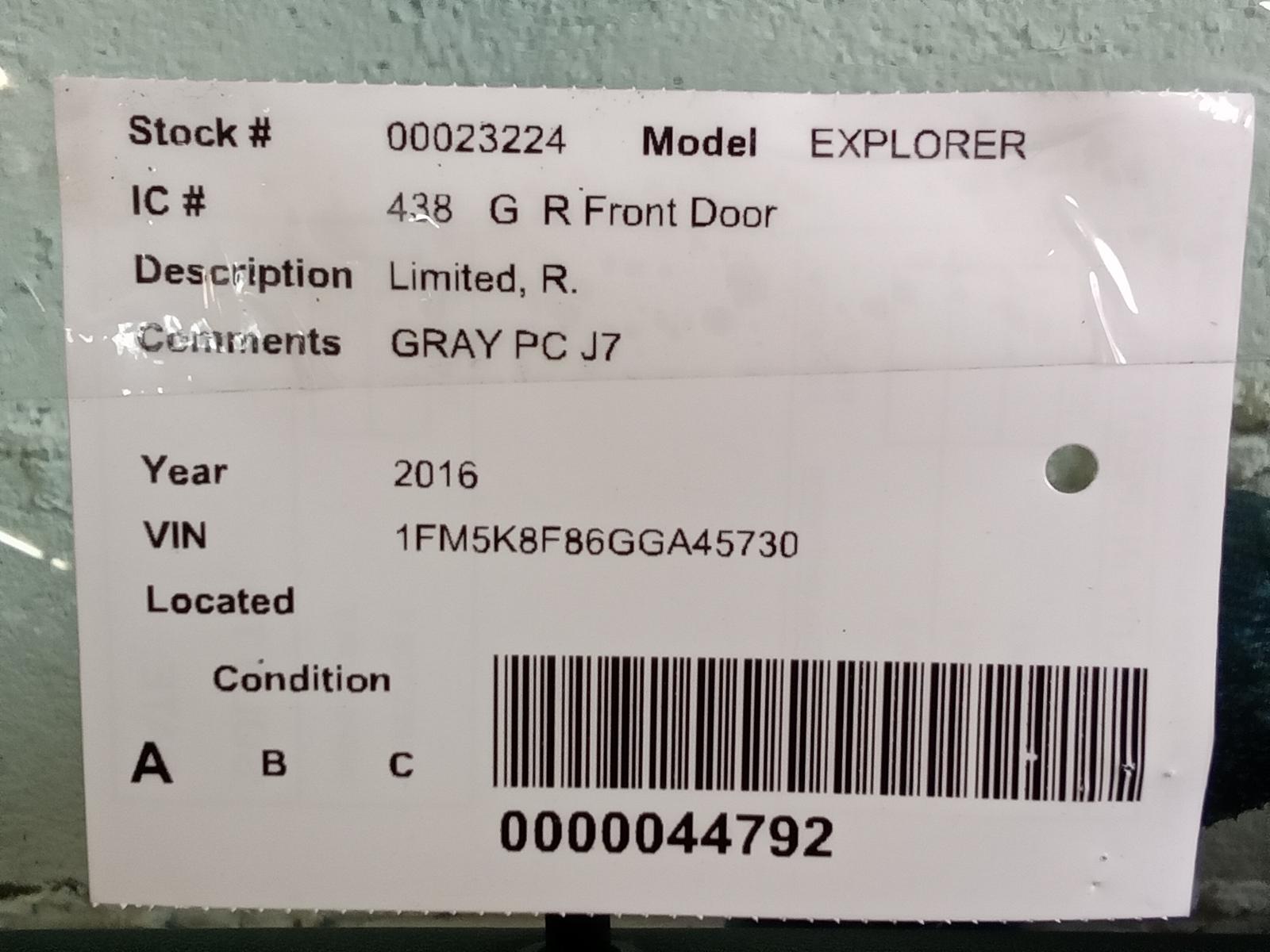 2016 FORD EXPLORER Door Assembly Front - AC Auto Parts