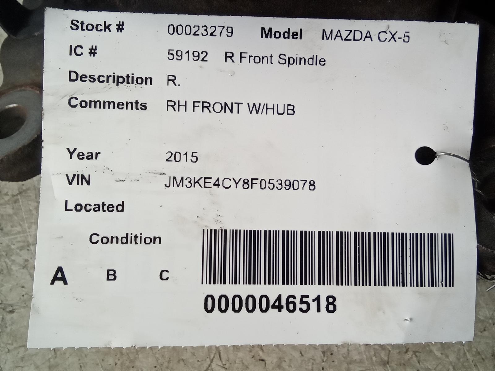 MAZDA CX-5 2013-2016 R. Spindle Knuckle Front - AC Auto Parts
