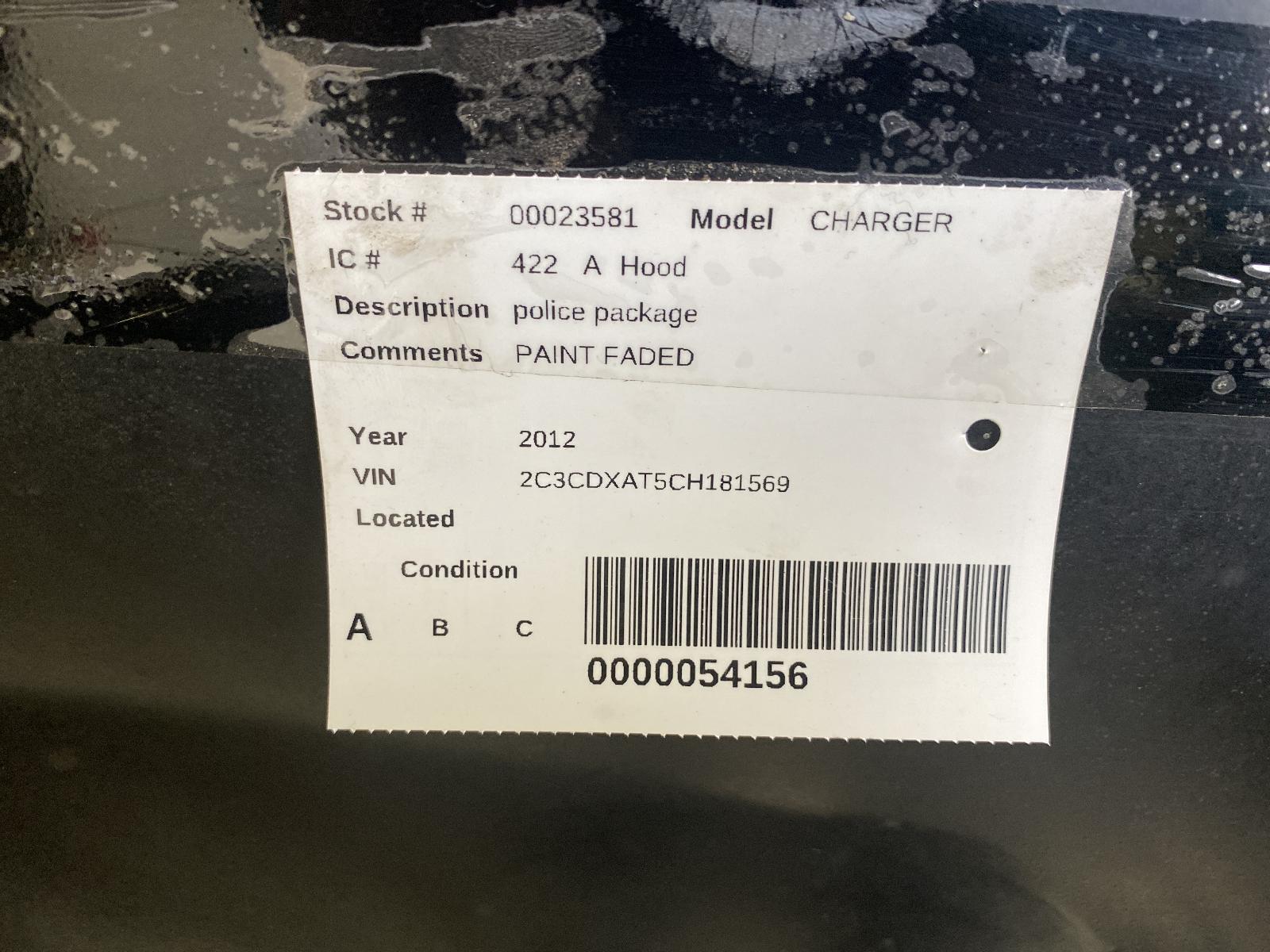 2012 DODGE CHARGER Hood - AC Auto Parts