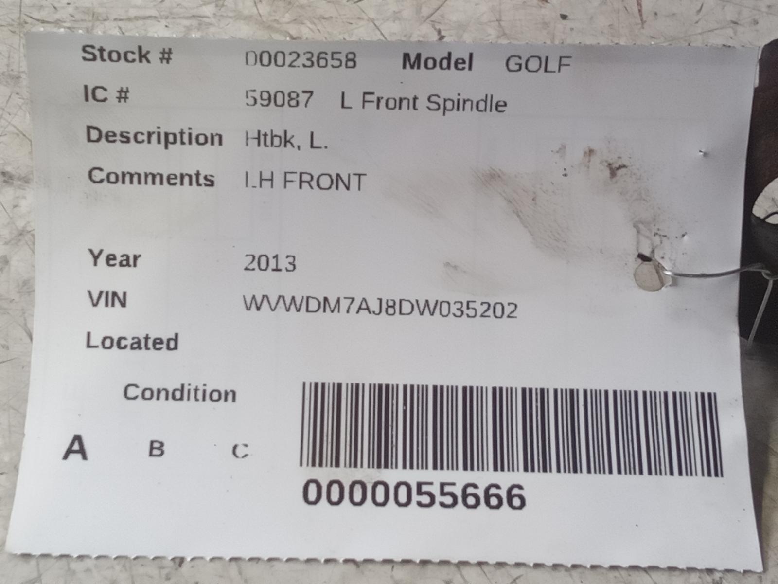 VOLKSWAGEN JETTA 2010 Sdn, VIN J (8th digit), L. Spindle