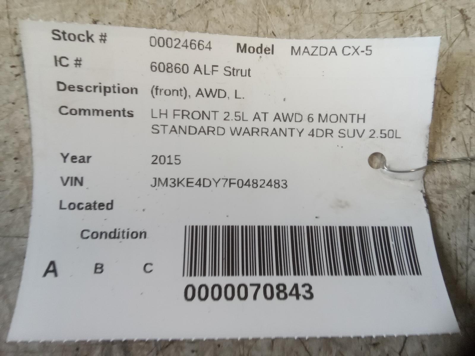2015 MAZDA MAZDA CX-5 Strut - AC Auto Parts