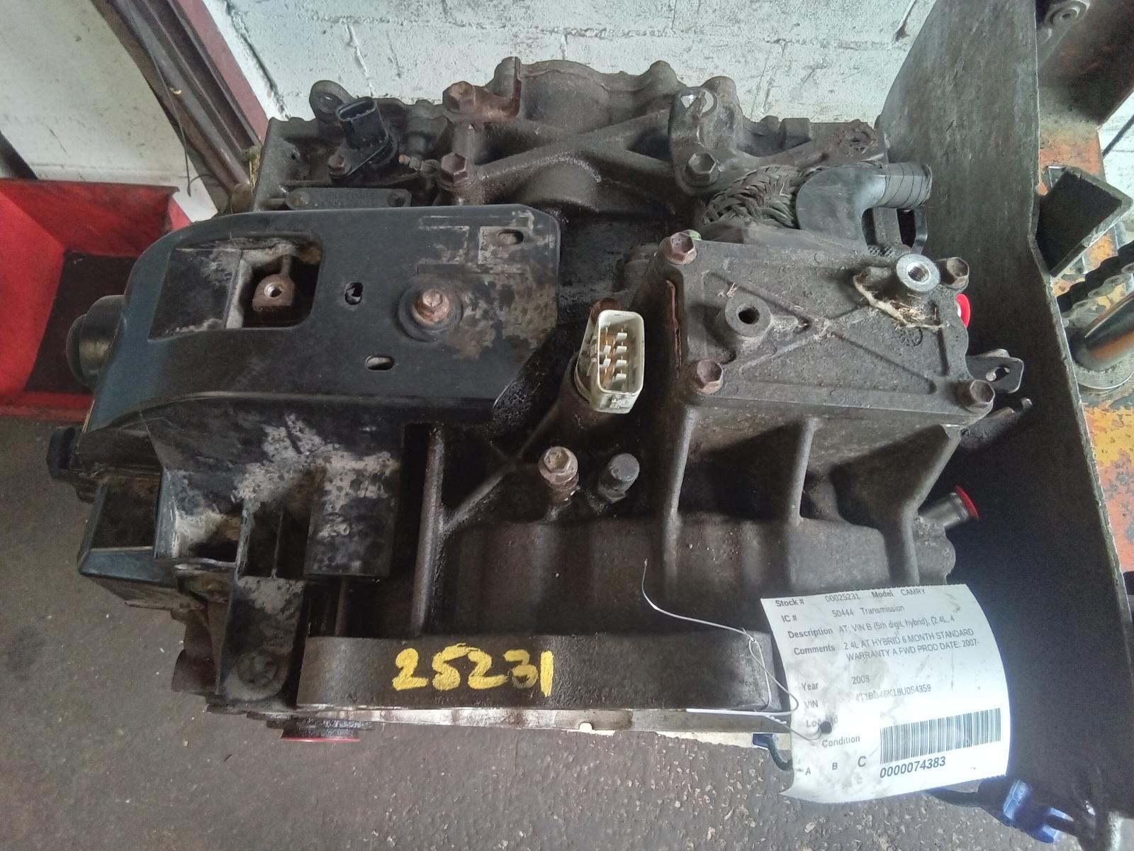 TOYOTA CAMRY 2007-2011 AT; VIN B (5th digit, hybrid), (2.4L