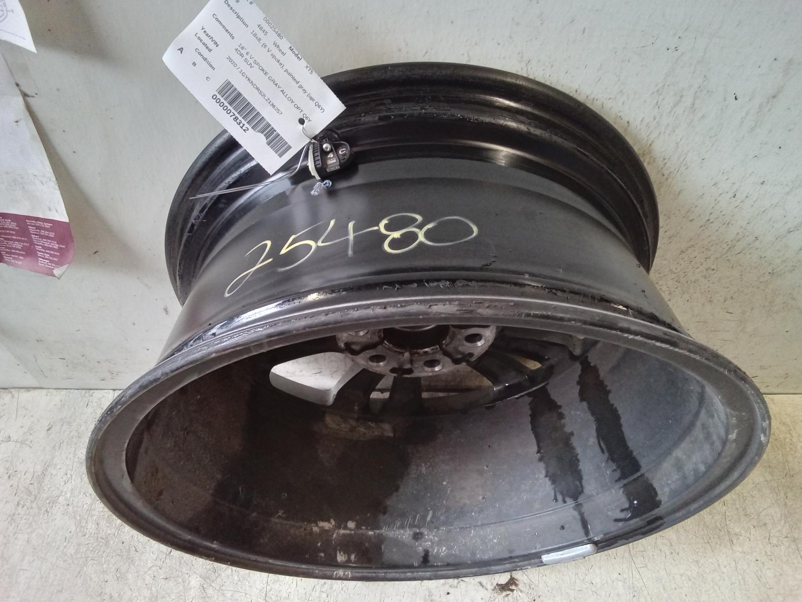 CADILLAC XT5 2020-2022 18x8, (6 V spoke), painted gray (opt Q6Y