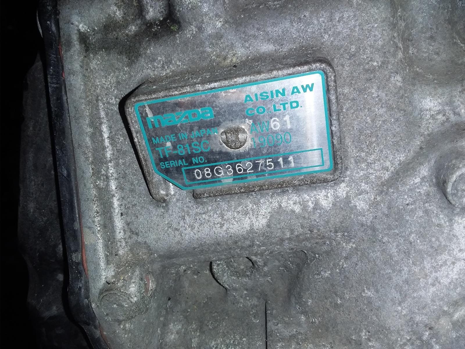 2009 MAZDA MAZDA 6 09-10 AT; 3.7L (6 Speed) Transmission - AC Auto
